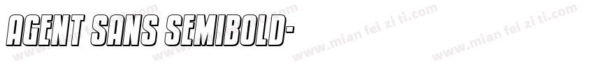 Agent Sans SemiBold字体转换